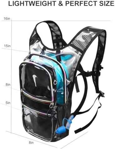 Hydration Backpack Pack, Water Backpack 20L Capacities Included 2L Hydration Bladder, Festival Essential - Rave Hydration Pack Hydropack Hydro for Hiking, Running, Biking, Festival Gear - Image 5