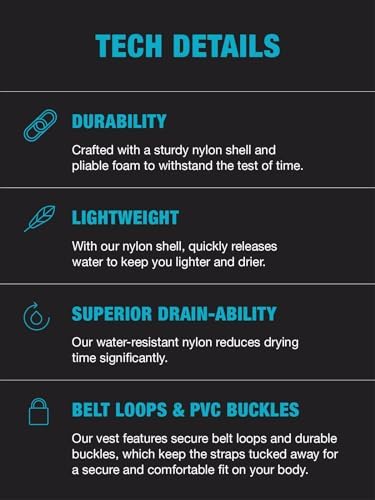 HyperLite Men's Indy Life Jacket - US Coast Guard Approved Level 70 Buoyancy Aid, Great for Any Water Sports Activity Including Boating, Paddle & Swimming - Image 3