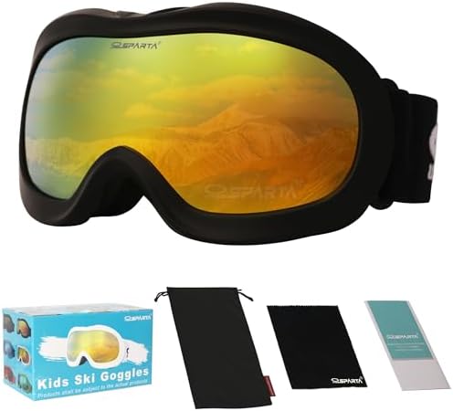 Kids Ski Goggles, Kids Snowboarding Goggles for Boys Girls Toddler Age 3-14