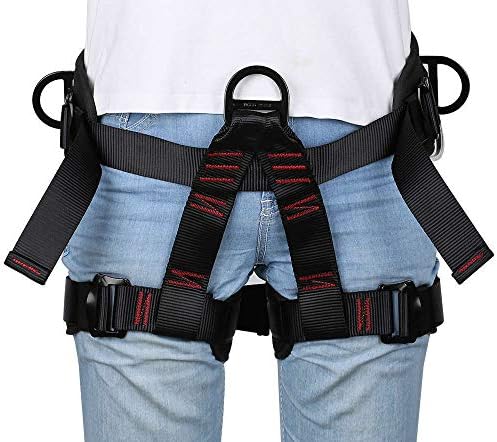 Climbing belts, Thicken Professional Safety Belt for Mountaineering Caving Rock Climbing Fire Rescuing Rappelling Tree and Outdoor Adventure Activities - Image 2