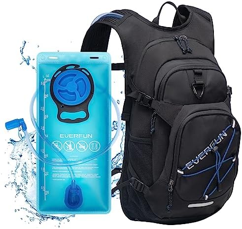 EVERFUN Hiking Hydration Backpack with Water Bladder 2L/3L Water Backpack Women Men Lightweight Insulation Hydration Day Rucksack for Hiking, Cycling, Running, Climbing, Camping