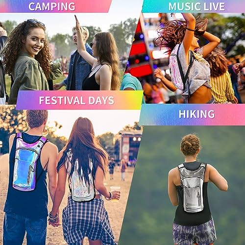 Hydration Backpack with 2L Water Bladder, Raves Water Backpack, Lightweight Insulation Hydration Pack for Men and Women, Suitable for Music Festivals, Raves, Hiking, Climbing, Activities - Image 7