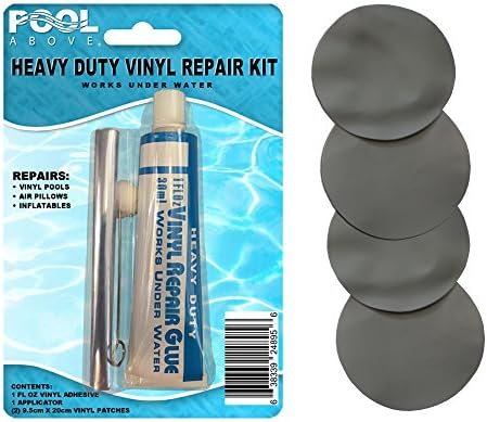 Hardcore Water Sports Repair Kit for Supreme Air-Flow Mattress | Vinyl Glue | Gray Patches
