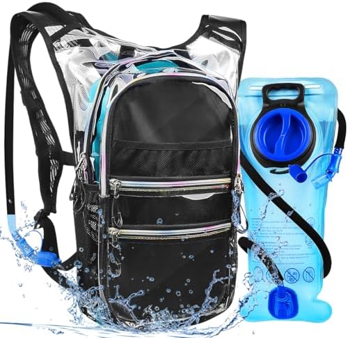 Hydration Backpack Pack, Water Backpack 20L Capacities Included 2L Hydration Bladder, Festival Essential - Rave Hydration Pack Hydropack Hydro for Hiking, Running, Biking, Festival Gear