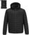 Outdoor Ventures Men’s Lightweight Packable Hooded Puffer Jacket Insulated Winter Coat for Snow Ski Traveling