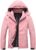 OTU Women’s Waterproof Rain Jacket Lightweight Hooded Raincoat for Hiking Travel Outdoor