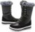 ZGR Women’s Fur Lined Mid Calf Boots,Lace-up Black Boots for women,Water-resistant Winter Snow Boots for outdoor