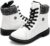 yageyan Womens Winter Snow Boots Warm Fur Lined Winter Water-resistan Ankle Booties Zipper Anti-Slip Combat Boots